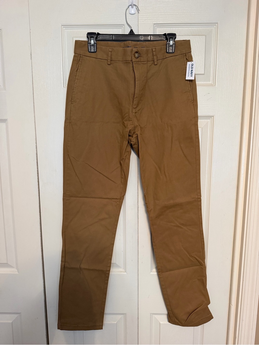 NWT Old Navy Men’s Brown Slim Khakis 31x34